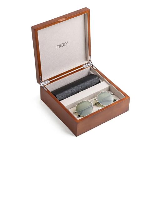 Matsuda Green Round-Frame Sunglasses