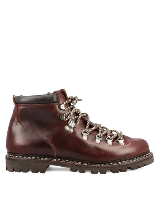 Paraboot Brown Avoriaz Leather Lace-Up Boots for men