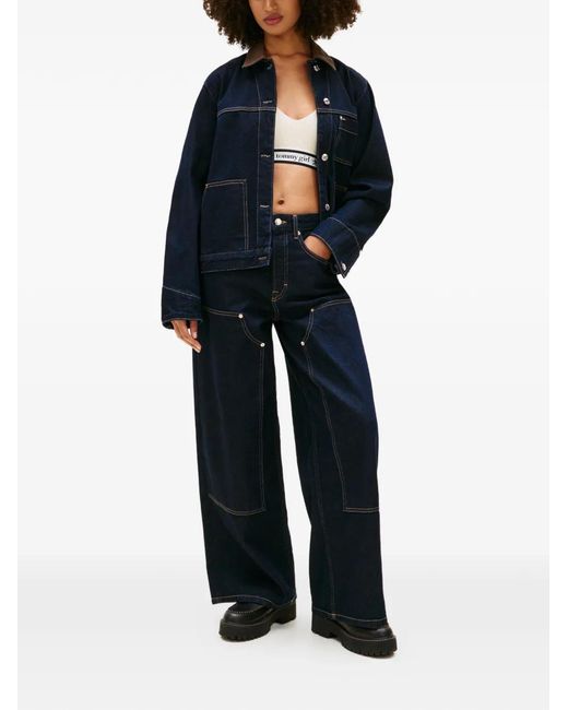 Tommy Hilfiger Blue Patch-Pocket Jacket