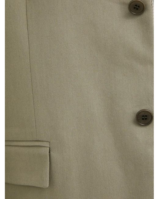 Samsøe & Samsøe Natural Buttoned Notched-Lapels Blazer for men