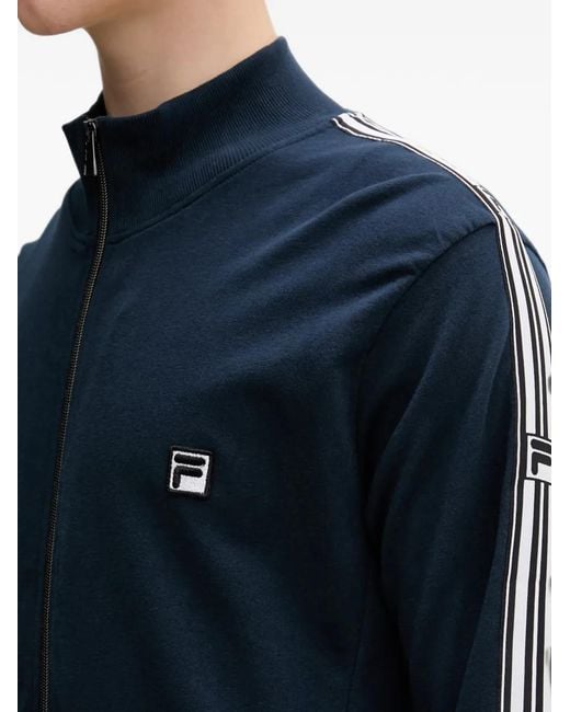 Fila Blue Logo-Patch Zip-Up Tracksuit for men