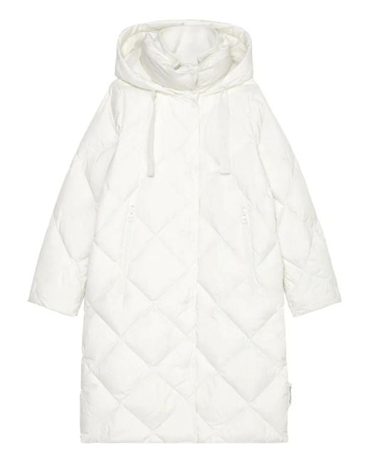Marc O' Polo White Quilted Puffer Coat