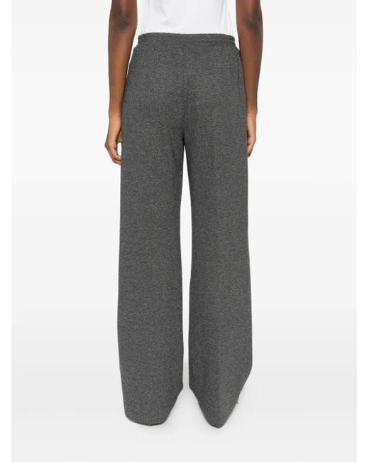 Weekend by Maxmara Gray Zelma Elasticated-Waistband Trousers