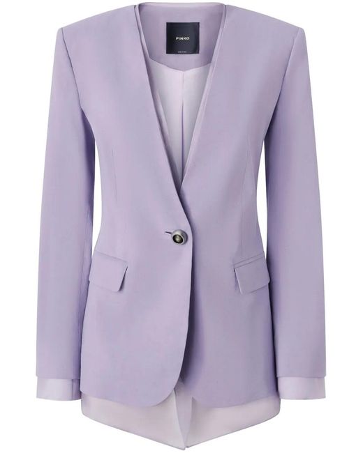 Pinko Purple Layered Blazer