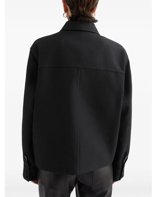 Jil Sander Black Button-Up Shirt Jacket