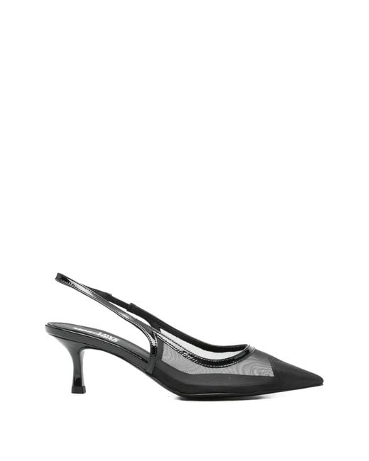 Love Moschino Metallic Mesh Point-Toe Pumps