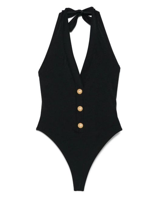 Balmain Badpak Met Knoopdetail in het Black