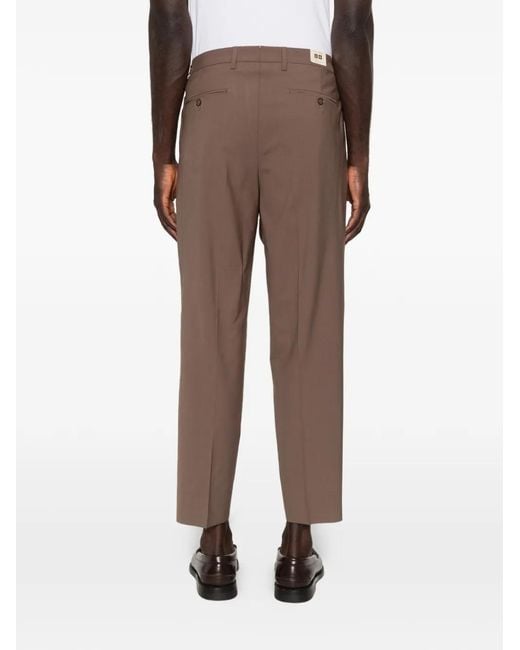 Briglia 1949 Gray Portobellos Belt-Loops Trousers for men