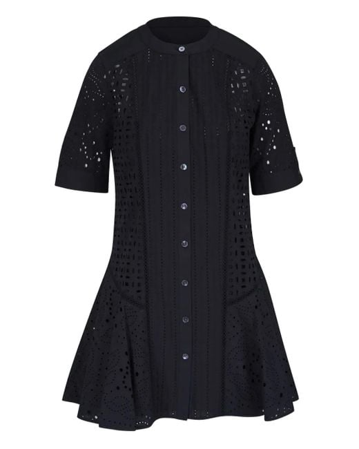 Veronica Beard Black Peppa Shirt Dress