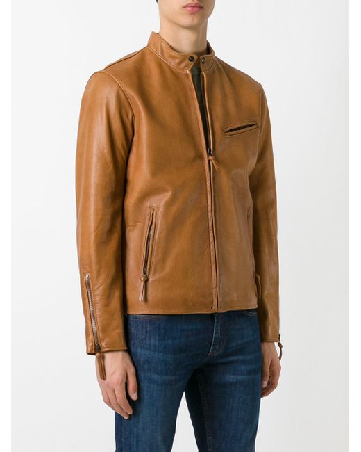 Polo ralph lauren cheap lambskin café racer jacket
