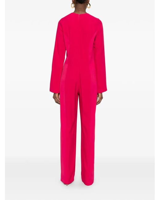 Erika Cavallini Semi Couture Pink Long-Sleeve Jumpsuit