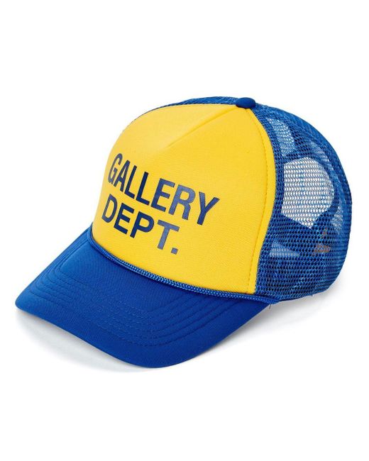 GALLERY DEPT. Logo-print Trucker Cap in Blue for Men | Lyst