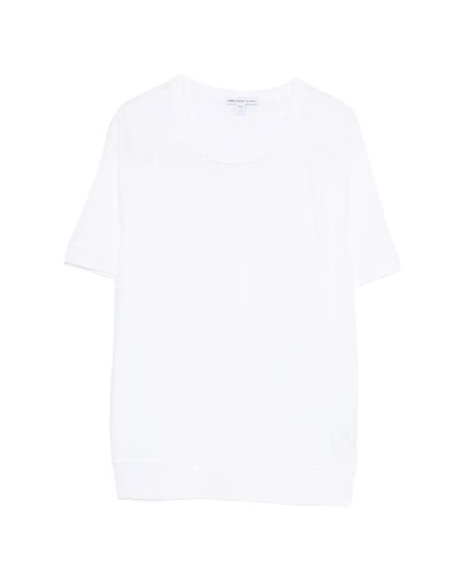 James Perse White Crew-Neck T-Shirt