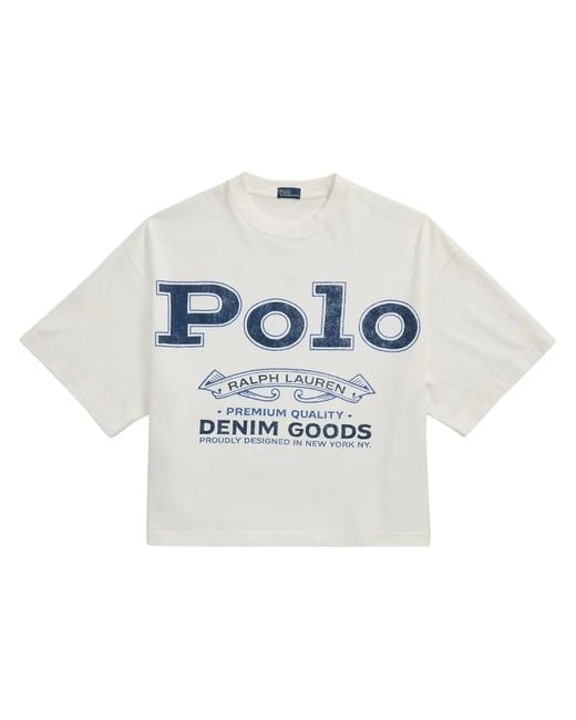 Polo Ralph Lauren Gray Logo Cotton T-Shirt