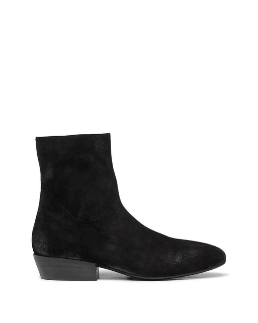 Marsèll Black Granblocco Leather Ankle Boots for men