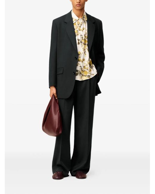 AMI Black Double-Breasted Wool Jacket for men