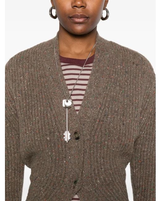 Cardigan A Coste di R13 in Brown
