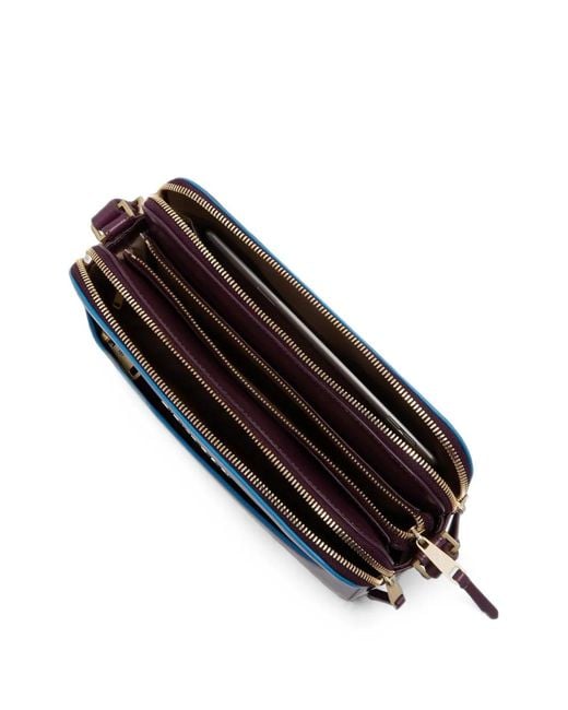 Piquadro Purple Logo-Plaque Crossbody Bag