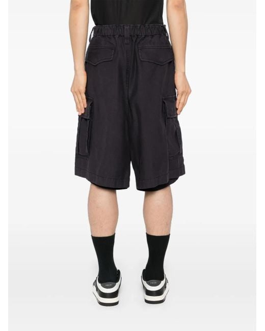 Maison Mihara Yasuhiro Shorts Met Patchwork in het Black voor heren