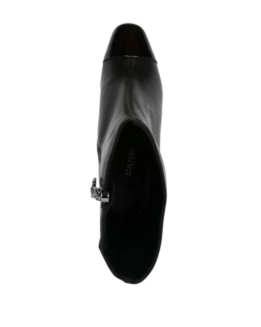 CAREL PARIS Black 70Mm Leather Ankle Boots