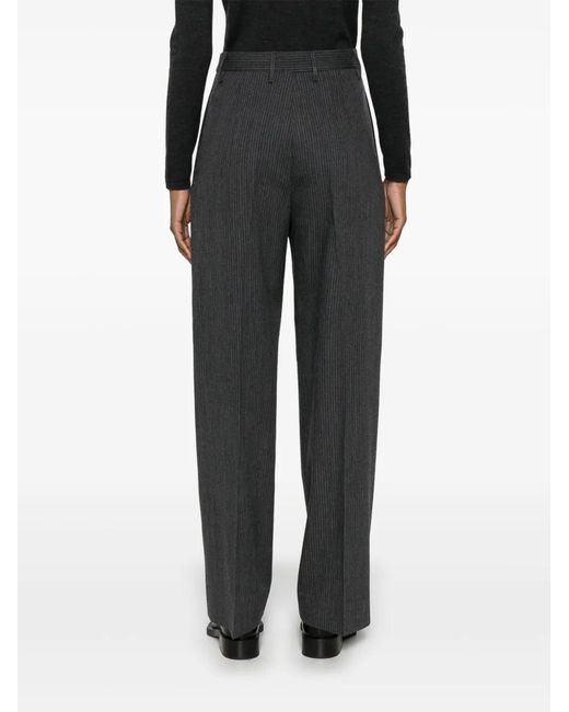 Fabiana Filippi Gray Norcia Pinstriped Trousers