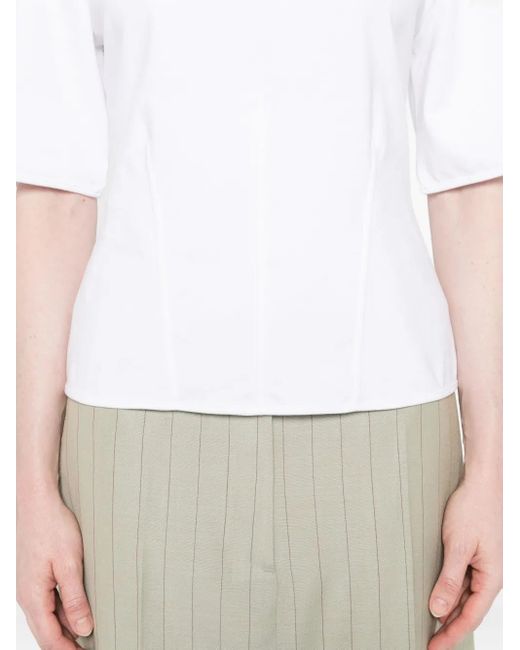 McQueen White Crew-Neck T-Shirt