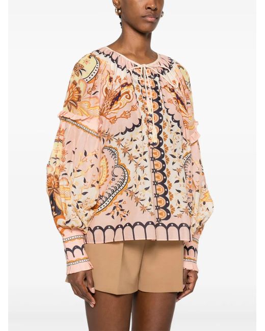 Farm Rio Pink Jaipur Blouse