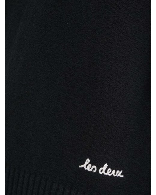 メンズ Les Deux Brad ラグランスリーブ クルーネックセーター Black