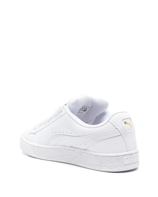 PUMA White Suede Xl Leather Sneakers for men