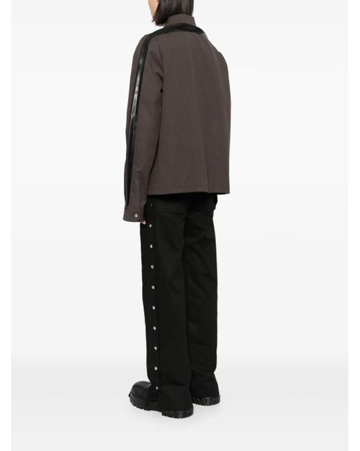 Rick Owens Gray Tour Snap Front Jacket for men