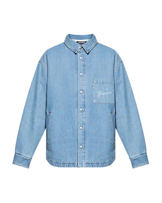 Giacca-Camicia La Chemise Boulanger di Jacquemus in Blue da Uomo