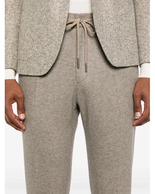 Tagliatore Gray Drawstring Trousers for men