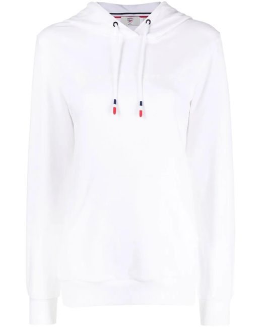 Rossignol White Hoodie Mit Logo-Print
