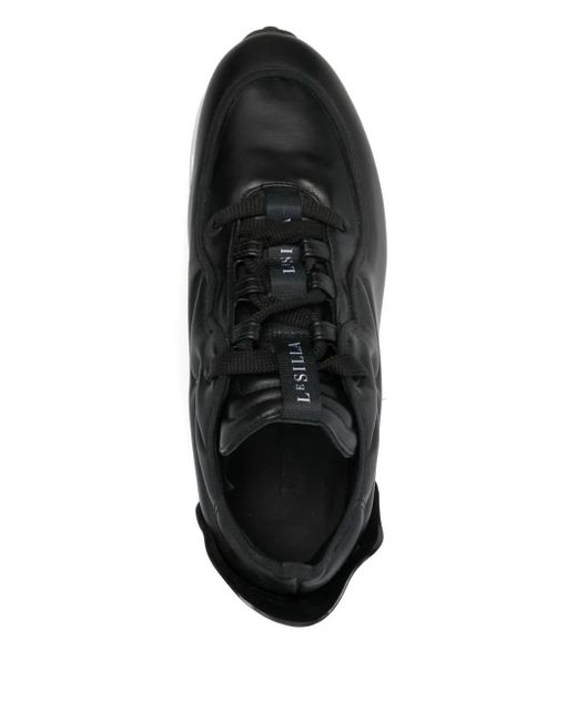 Le Silla Black Leather Sneakers