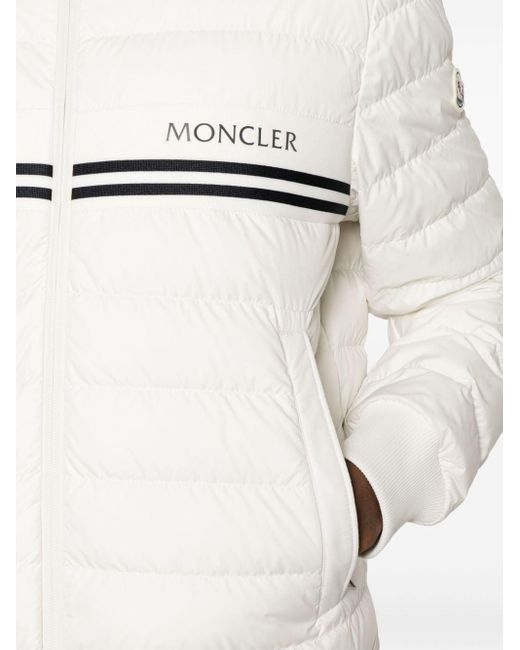 Veste bomber Mounier matelassée Moncler pour homme en coloris White