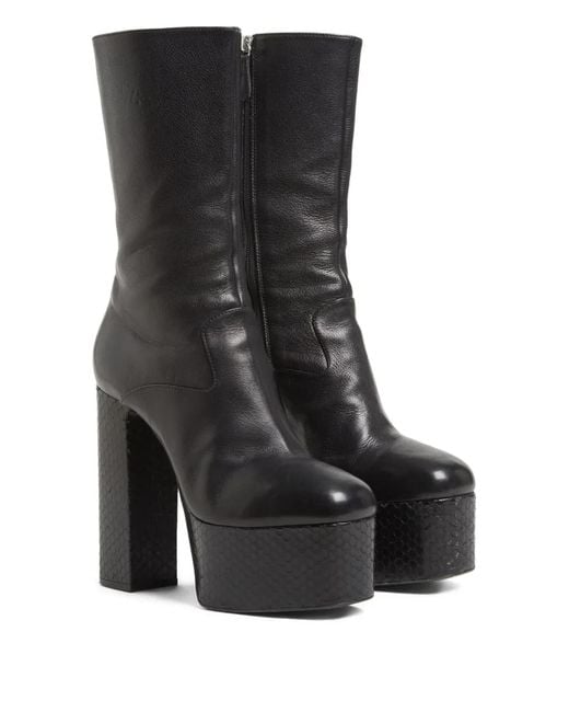DSquared² Gray Platform Ankle Boots for men