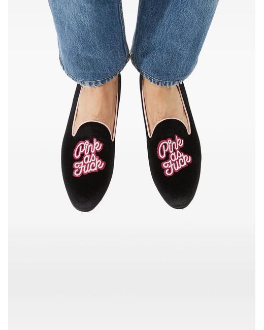 Scarosso Black Brian Atwood Nolita Slippers for men