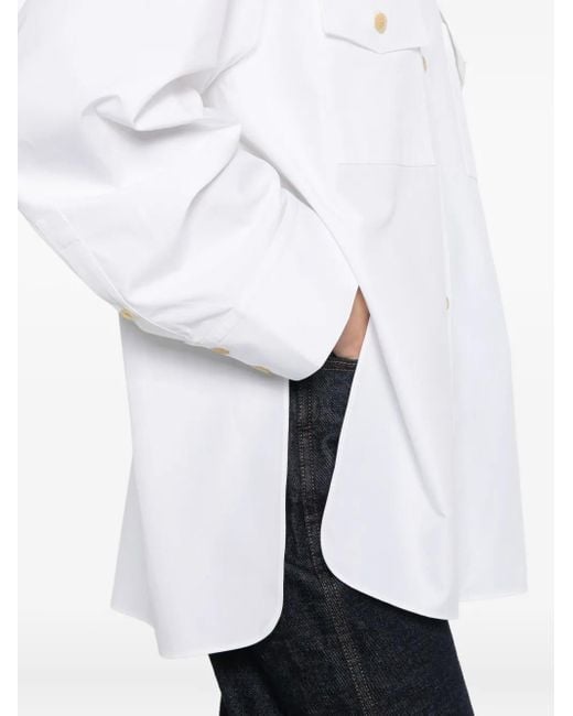 Khaite White Pocket Shirt