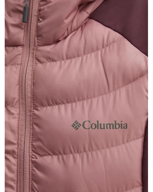 Columbia Red Powder Lite Hooded Jacket