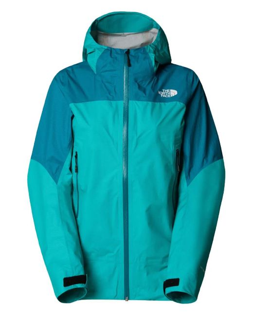 The North Face Blue Colour-Block Waterproof Jacket