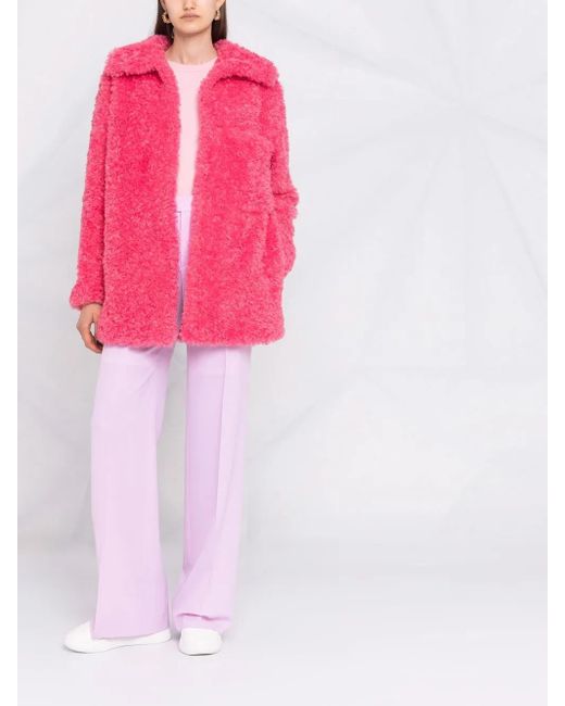 Stella McCartney Pink Kyla Eco Fur Coat