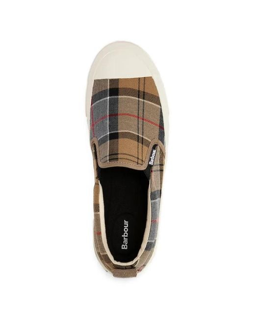 Barbour White Cowan Slip-On Sneakers for men
