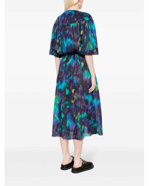 Isabel Marant Midi-jurk Met Print in het Blue