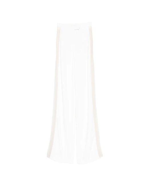 Antonio Berardi White Side-Stripe Trousers
