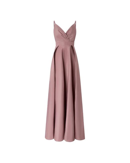 Pinko Purple Wrap-Style Slit-Detail Dress