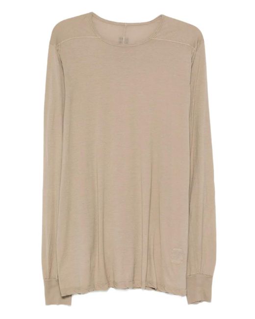 Camiseta con cordones y manga larga Rick Owens de hombre de color Natural