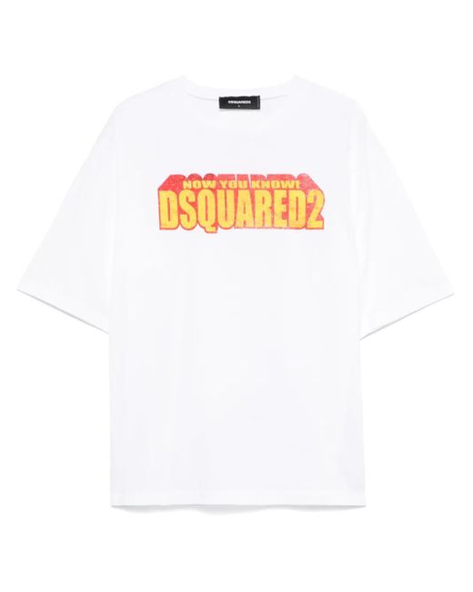 DSquared² White Chalk Equestrian Trousers for men