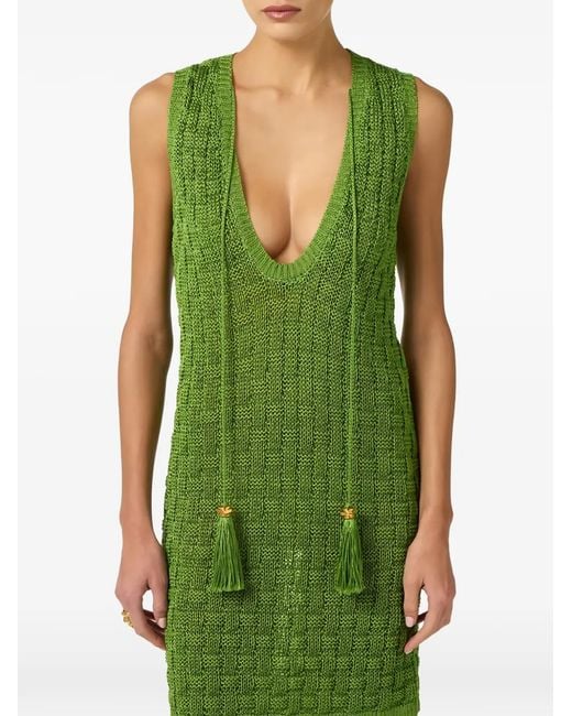 Elisabetta Franchi Green Mini Dress