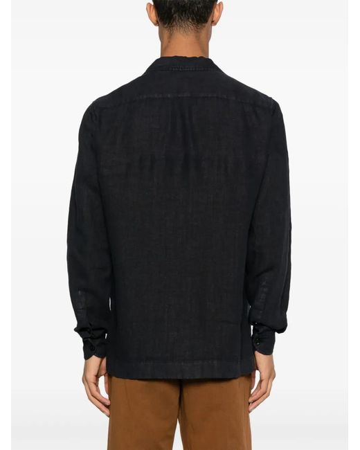 Boglioli Black Shirt With Pocket for men