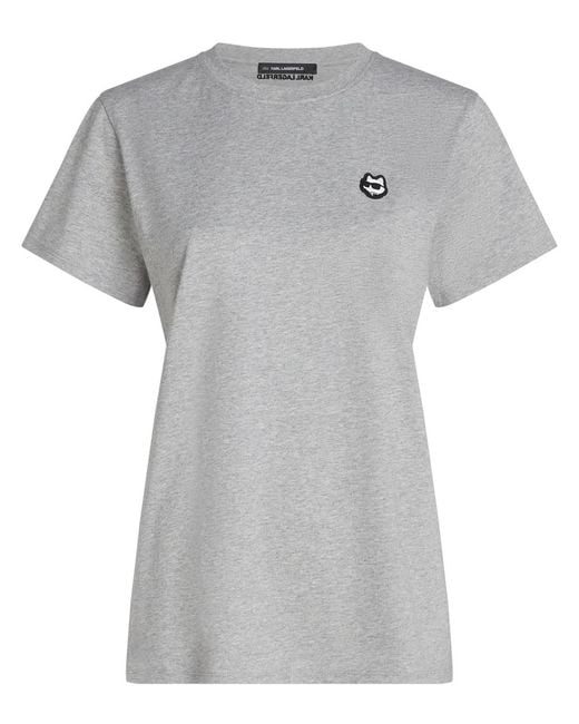 Karl Lagerfeld Gray Mc Choupette T-Shirt